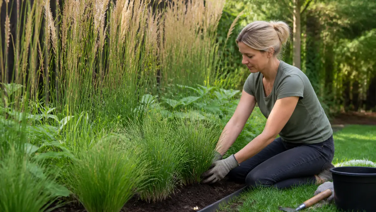 Graminées pour bordure : comment les utiliser sans effet fouillis ?