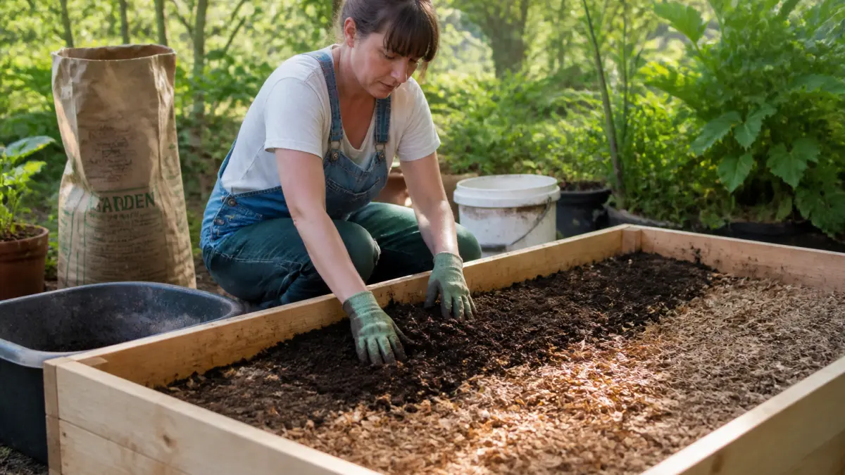 Potager en bac surélevé : installation, terre et drainage
