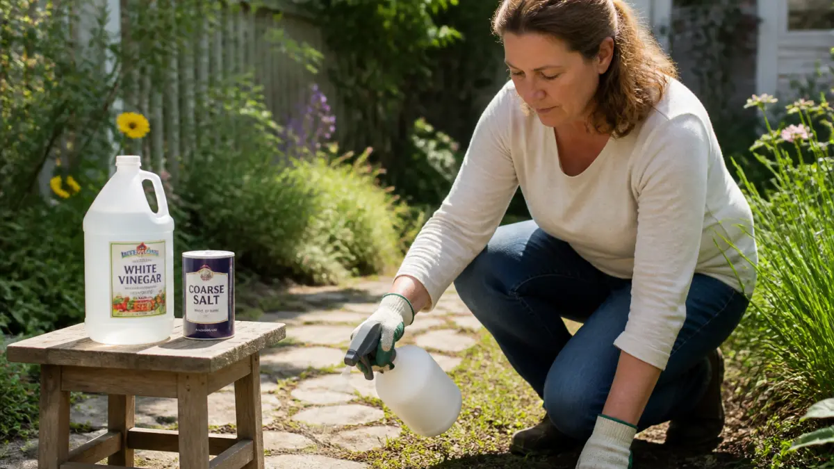 Désherbant naturel : la recette vraiment efficace sans abîmer le sol