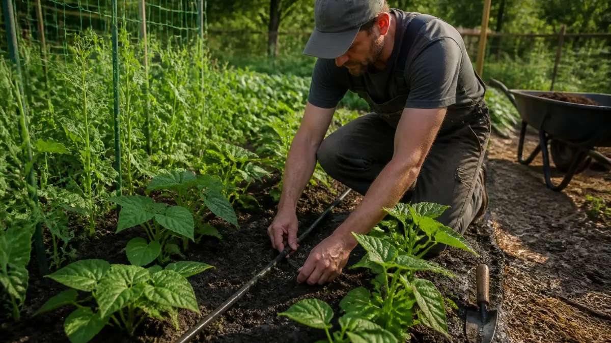 Arrosage automatique potager : goutte-à-goutte ou tuyau poreux ?