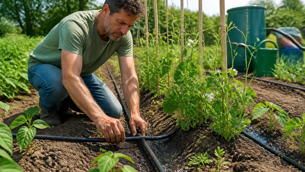 Arrosage automatique potager : goutte-à-goutte ou tuyau poreux ?
