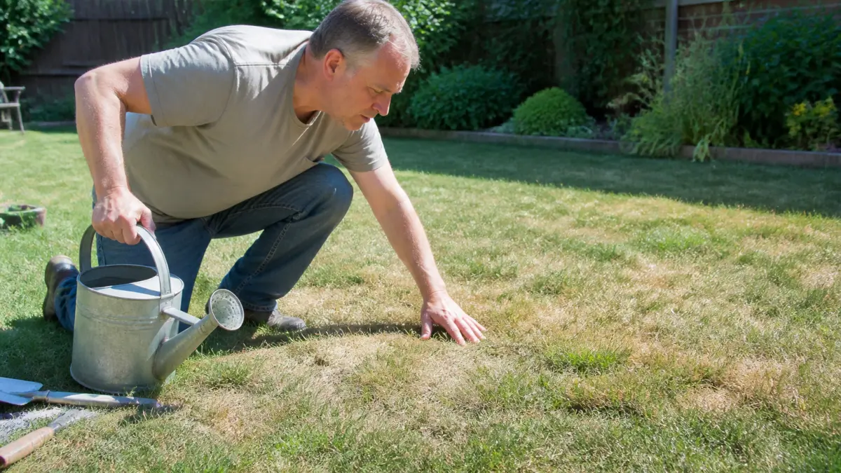 Pelouse jaunie : causes fréquentes et solutions pour la faire repartir