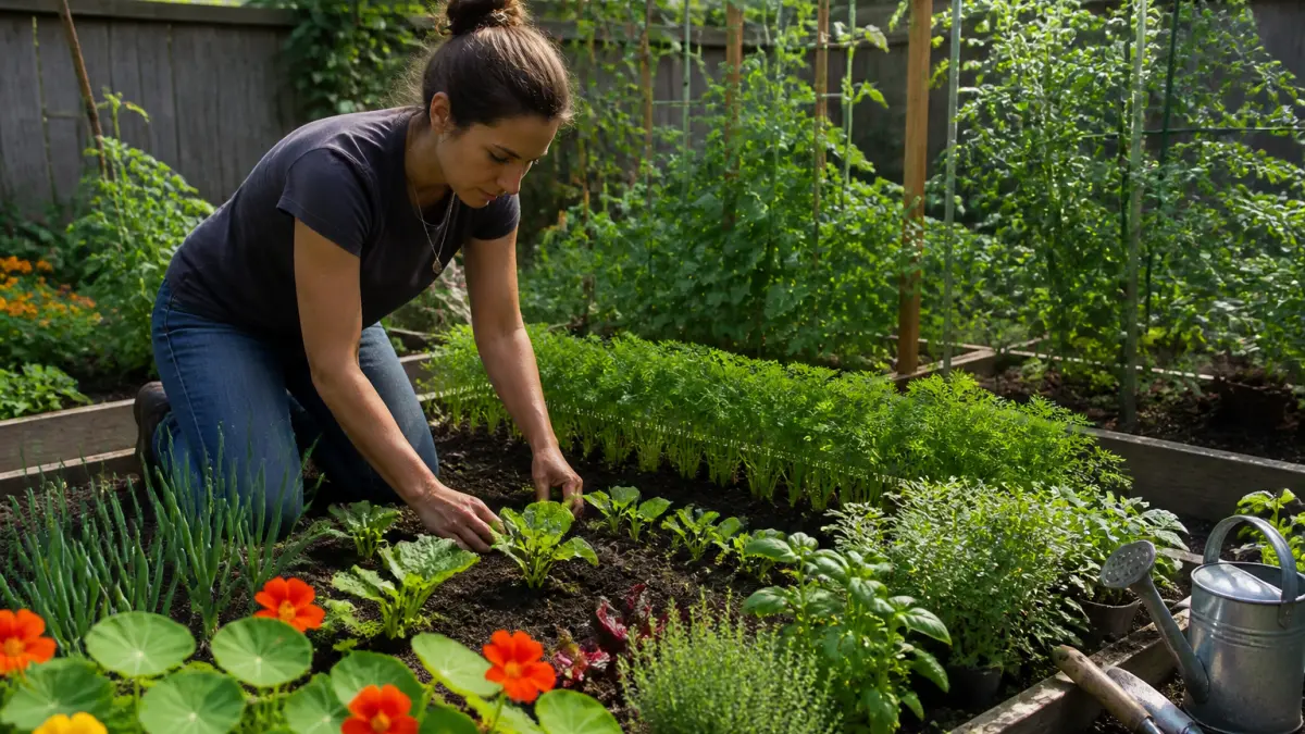 Potager en carré : que planter ensemble pour gagner de la place ?