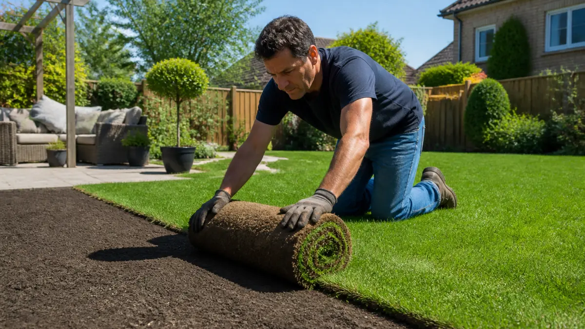 Gazon naturel en rouleau : pour quels jardins est-ce vraiment rentable ?