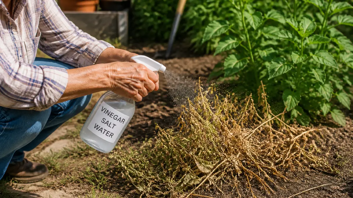Désherbant naturel qui tue les racines : solutions efficaces et précautions