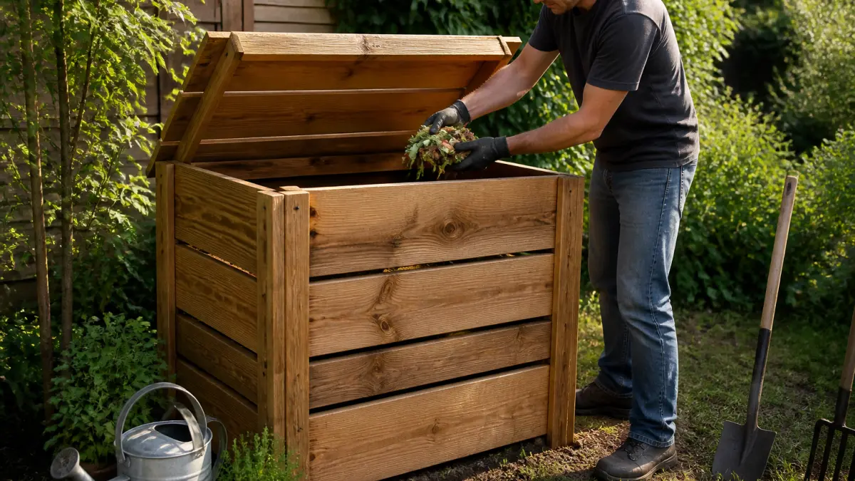 Composteur en bois : avantages, limites et conseils d’installation