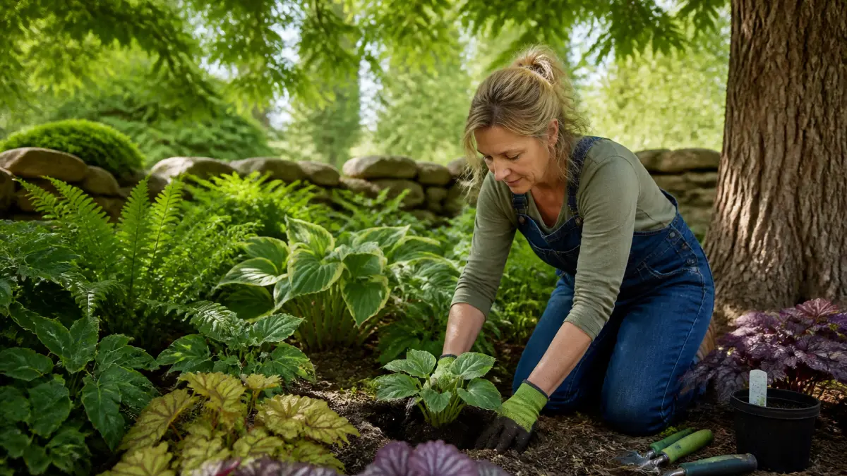 Plante d’ombre extérieur : que planter sous un arbre ou près d’un mur ?