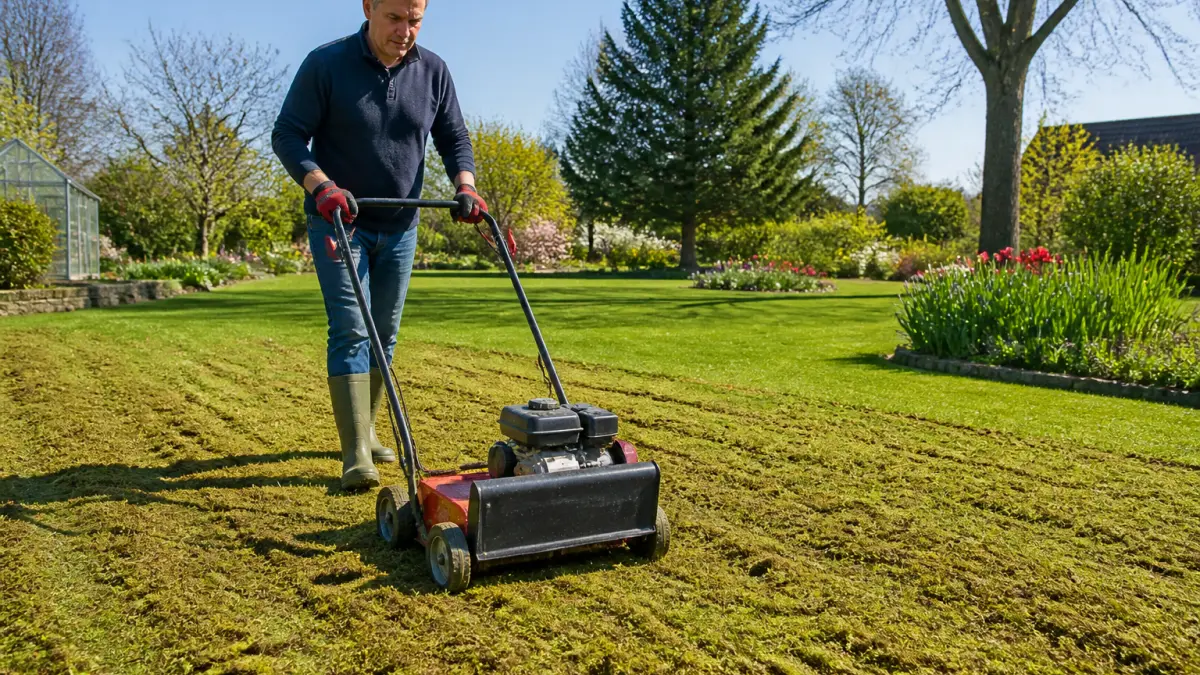 Scarifier une pelouse : quand le faire et que faire après ?