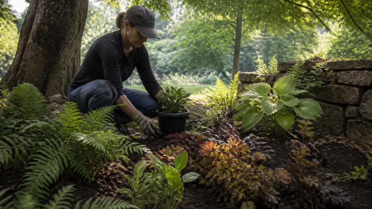 Plante d’ombre extérieur : que planter sous un arbre ou près d’un mur ?