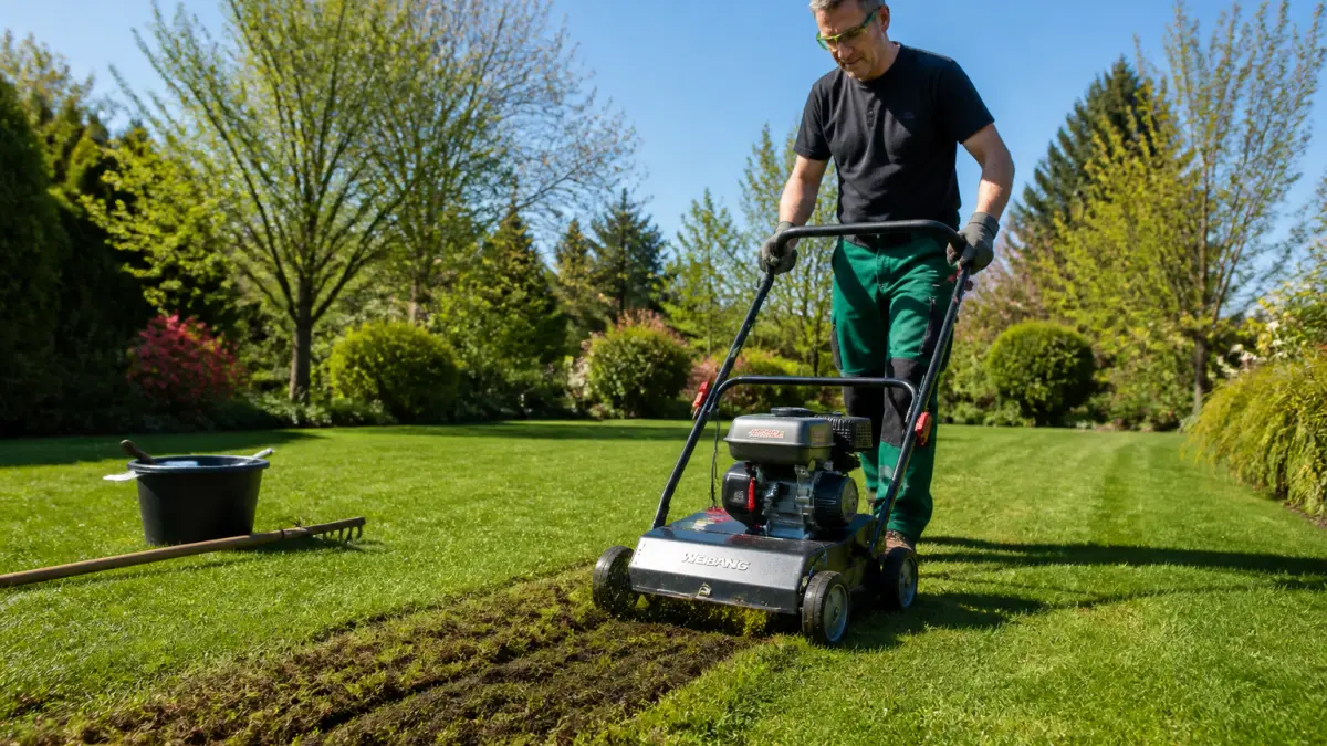 Scarifier une pelouse : quand le faire et que faire après ?