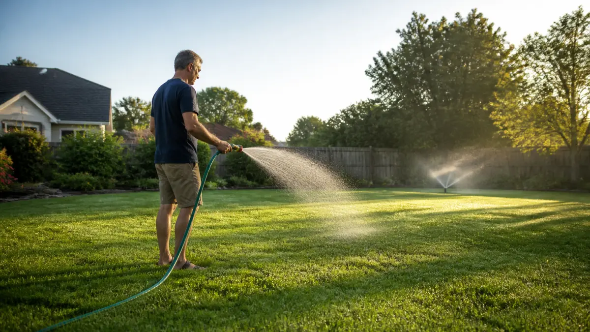 Arroser une pelouse : matin ou soir, quelle durée et quelle quantité ?