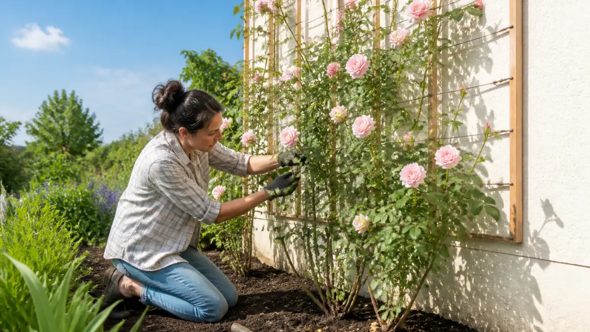 Rosier grimpant : où le planter et comment le palisser ?