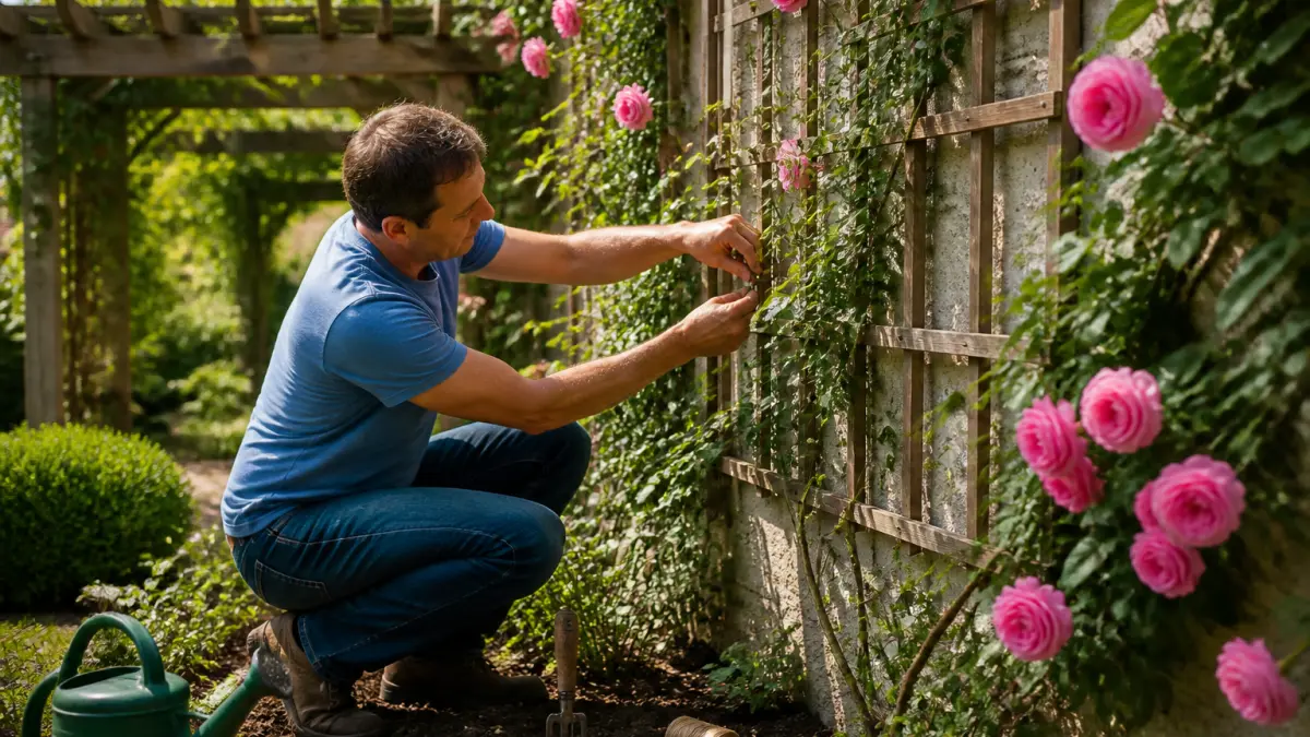 Rosier grimpant : où le planter et comment le palisser ?