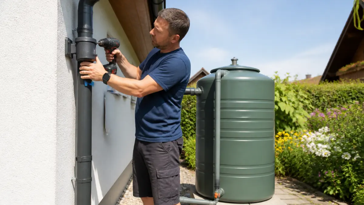 Installer un récupérateur d’eau de pluie sur une gouttière : méthode simple