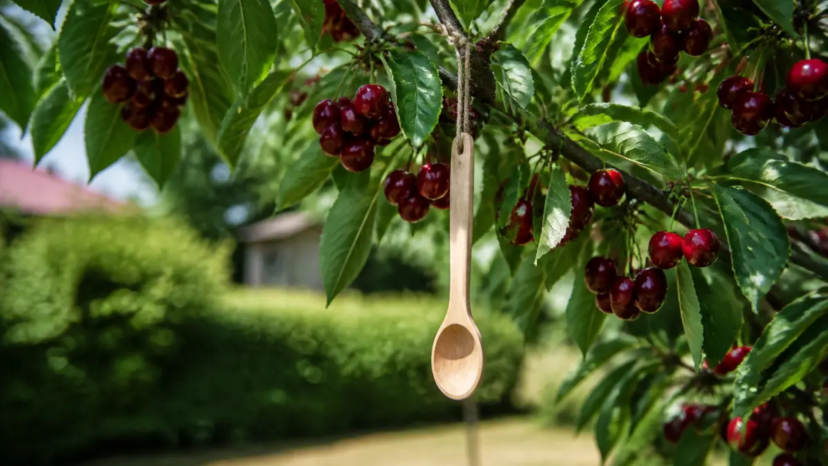 Pourquoi accrocher une cuillère en bois au cerisier en juin ?