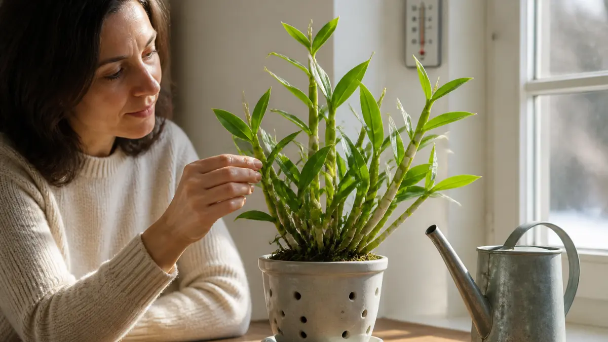 Orchidée bambou Dendrobium nobile : l'entretien pour une floraison spectaculaire