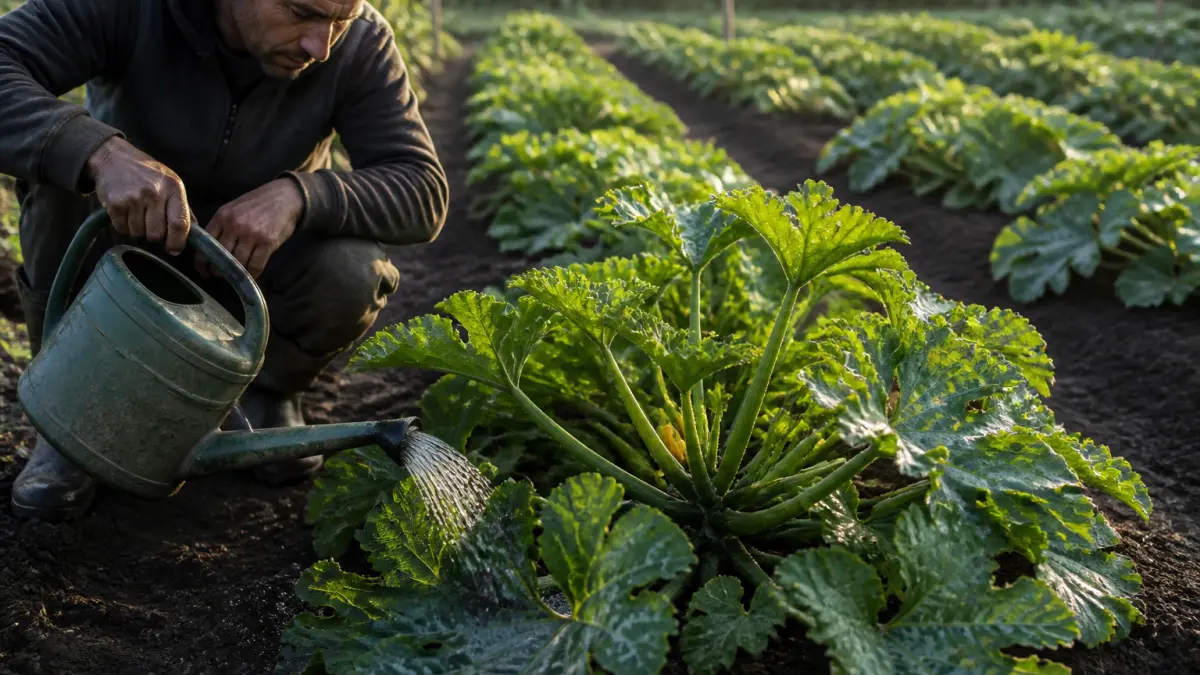 À quelle heure arroser les courgettes ? Le conseil d'un maraîcher