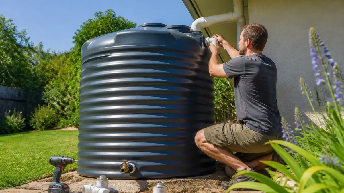 Récupérateur d’eau de pluie 1000 L : comment le choisir et l’installer ?