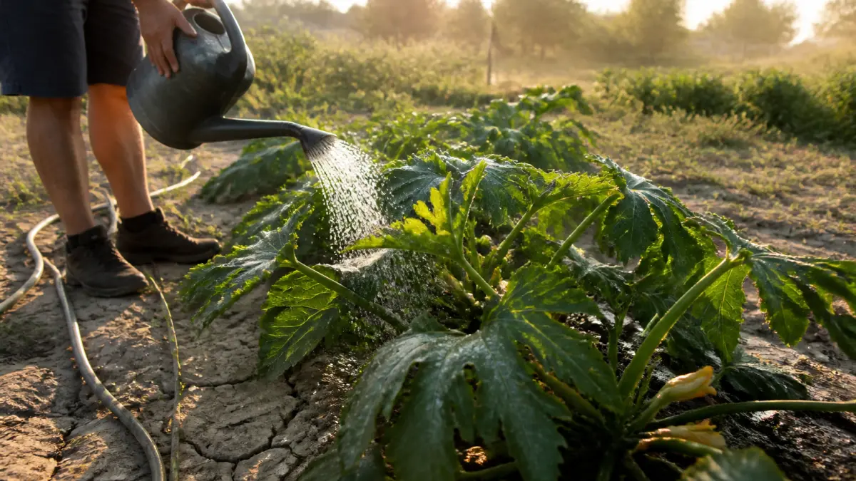 Courgettes en pleine canicule : cette astuce d'arrosage change tout