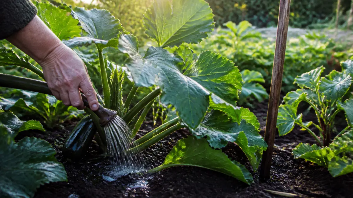 À quelle heure arroser les courgettes ? Le conseil d'un maraîcher