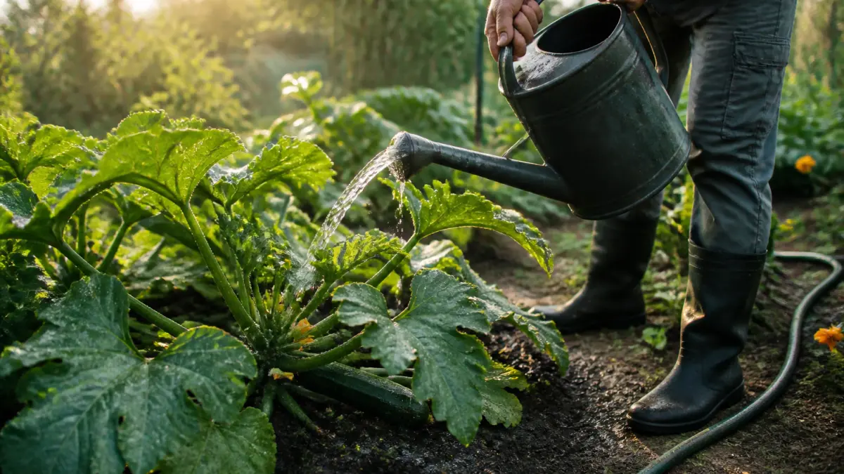Courgettes en pleine canicule : cette astuce d'arrosage change tout