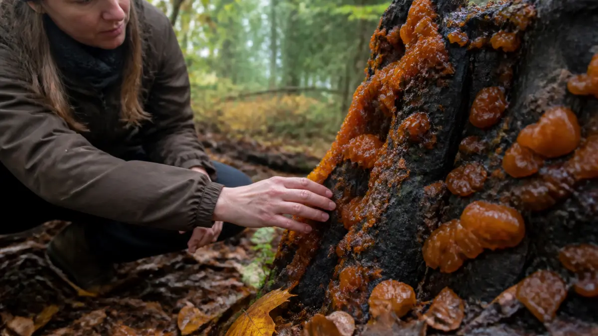 Champignon orange sur bois mort : que faire ?