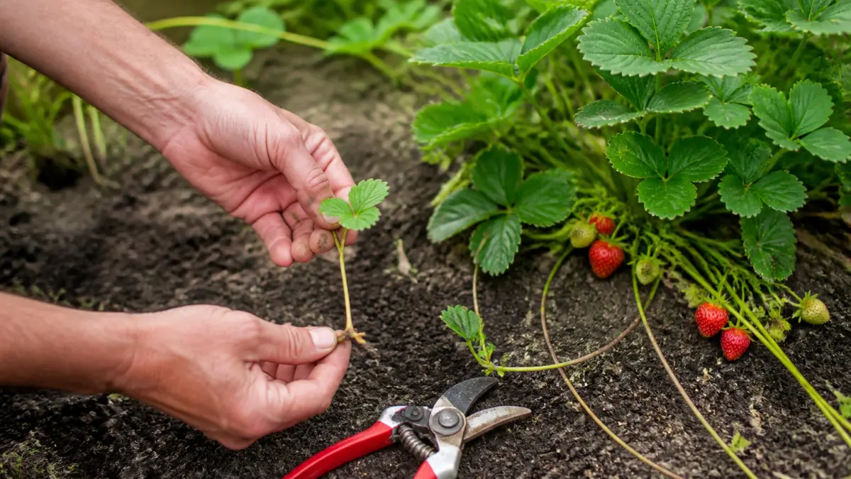 Stolons de fraisier : faut-il les couper ou les replanter ?