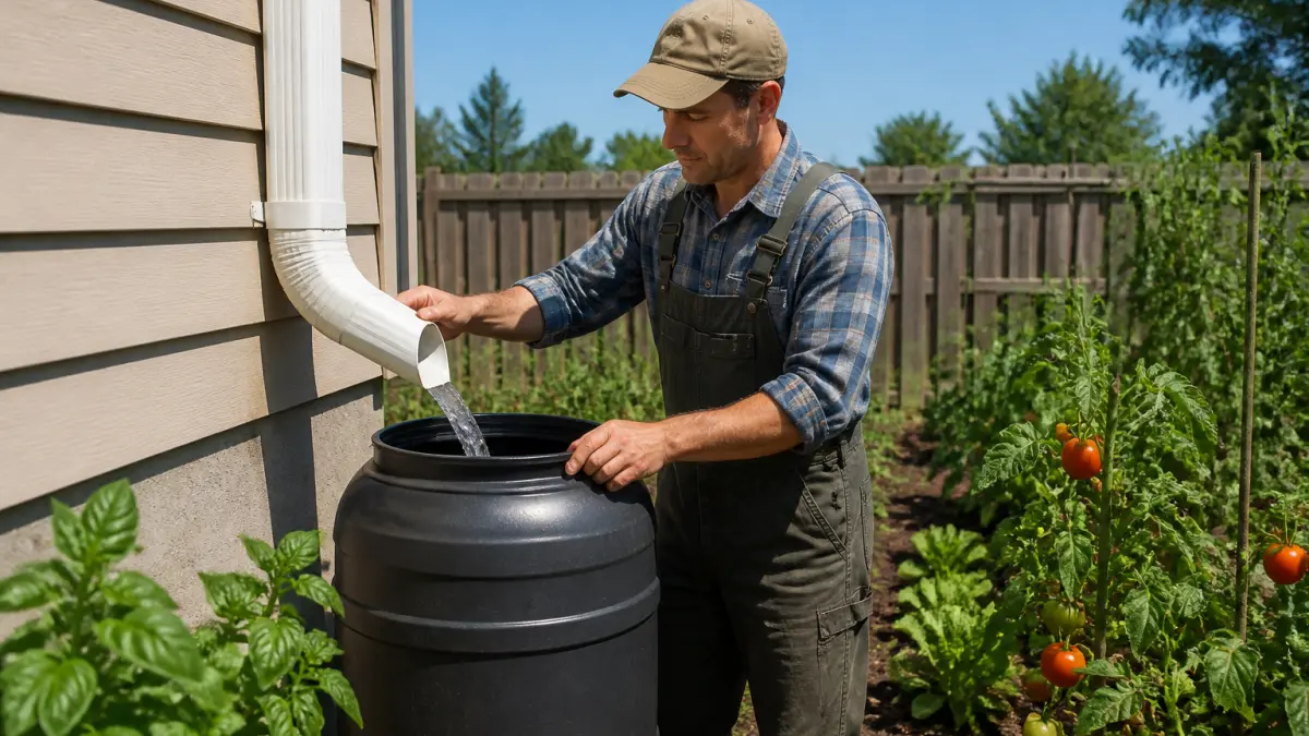 Arroser avec l’eau de pluie : précautions pour le potager et les plantes