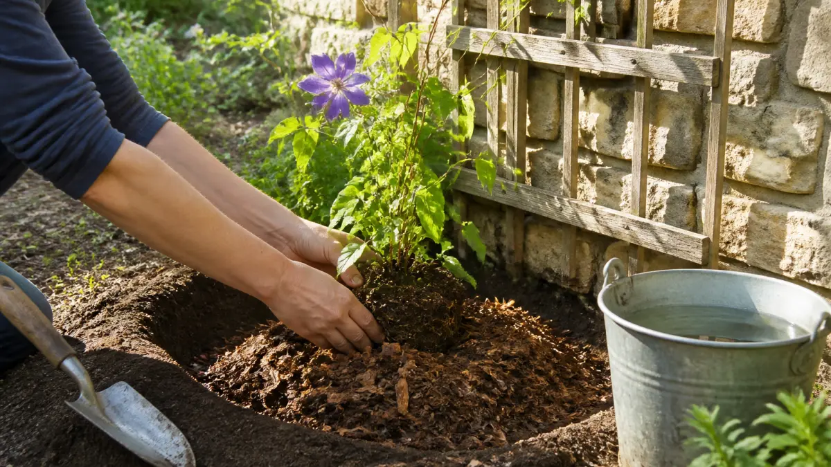 Clématite : où la planter et comment la faire grimper
