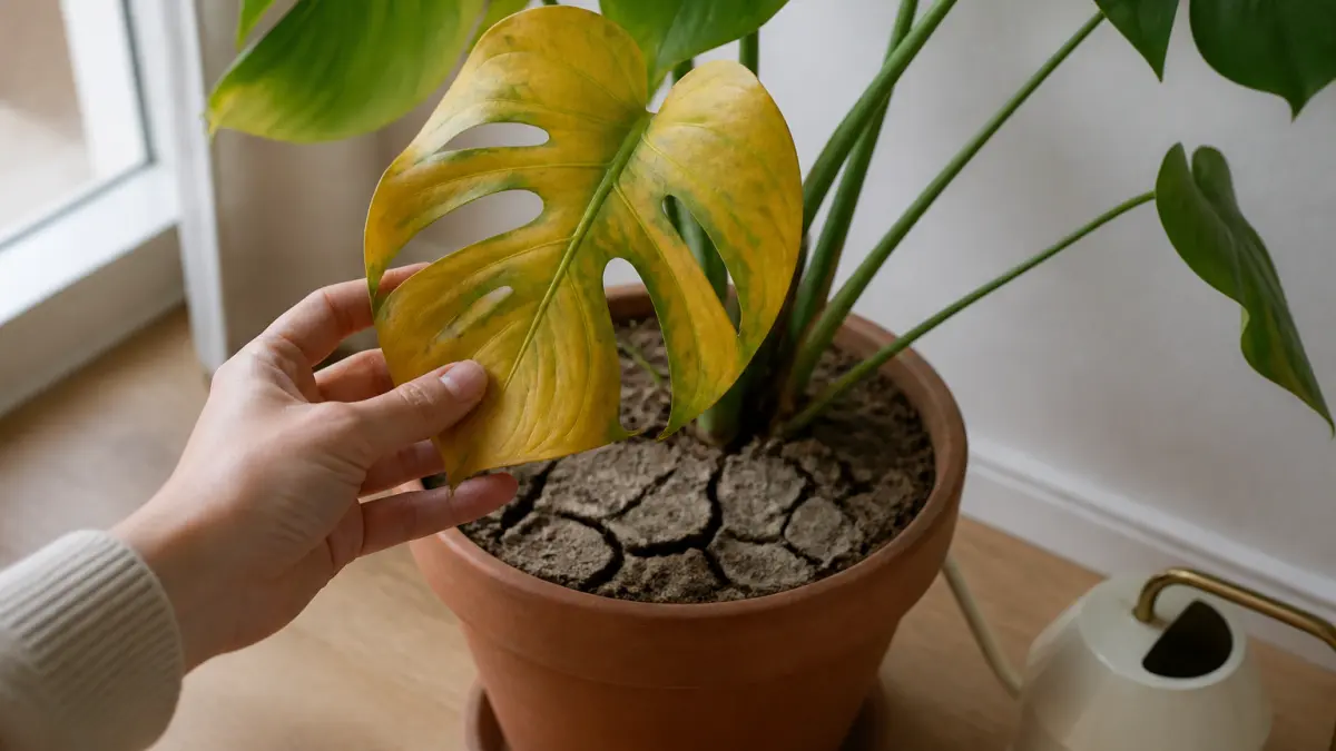 Monstera aux feuilles jaunes : causes et solutions simples