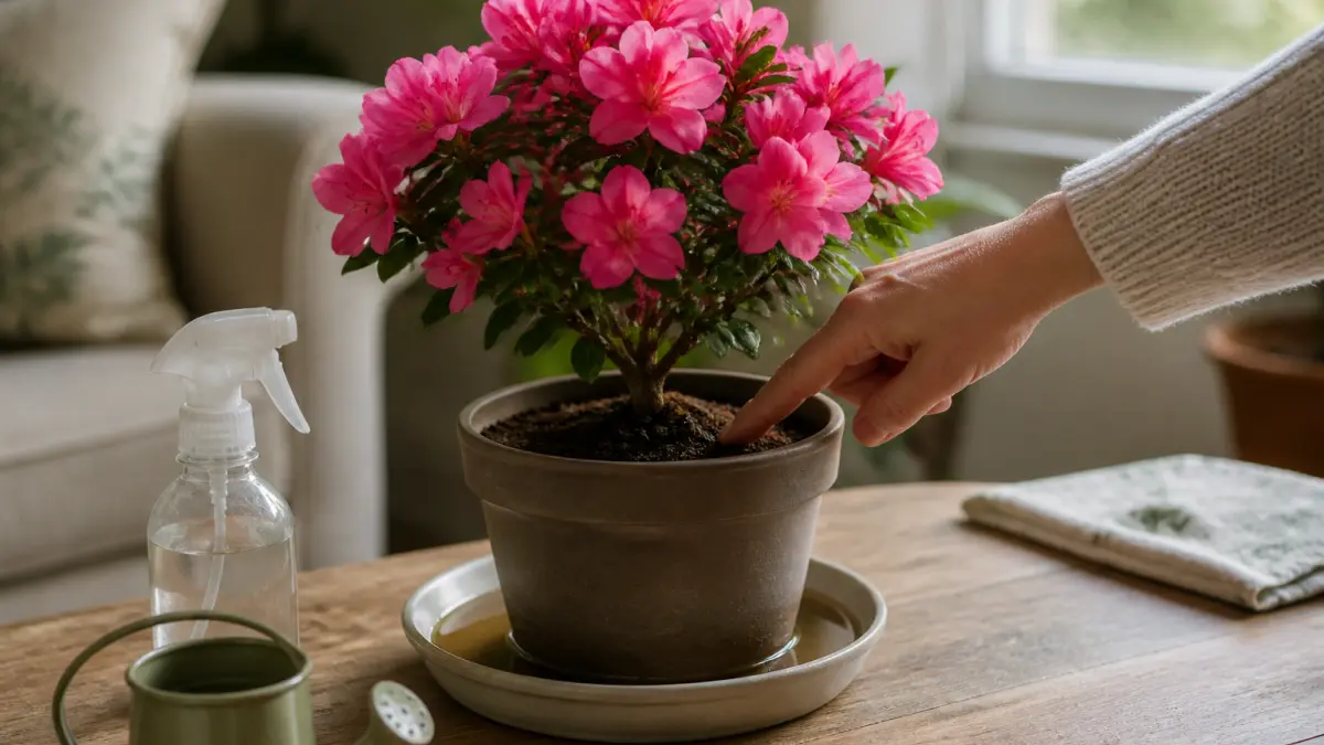 Azalée en pot : comment l’arroser et la garder en fleur
