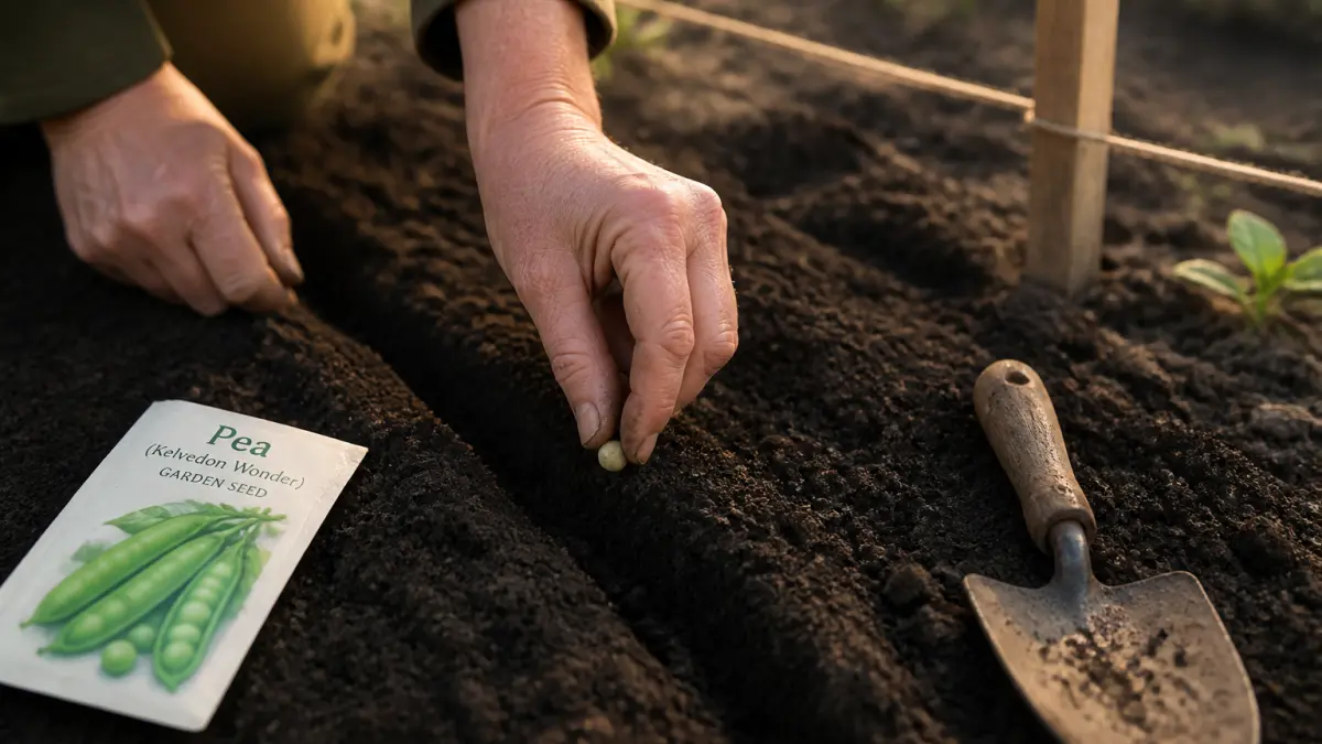 Petits pois au potager : semis, tuteurs et récolte au bon moment