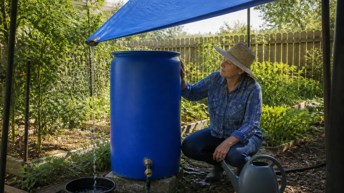 Récupérer l’eau de pluie sans gouttière : solutions possibles au jardin