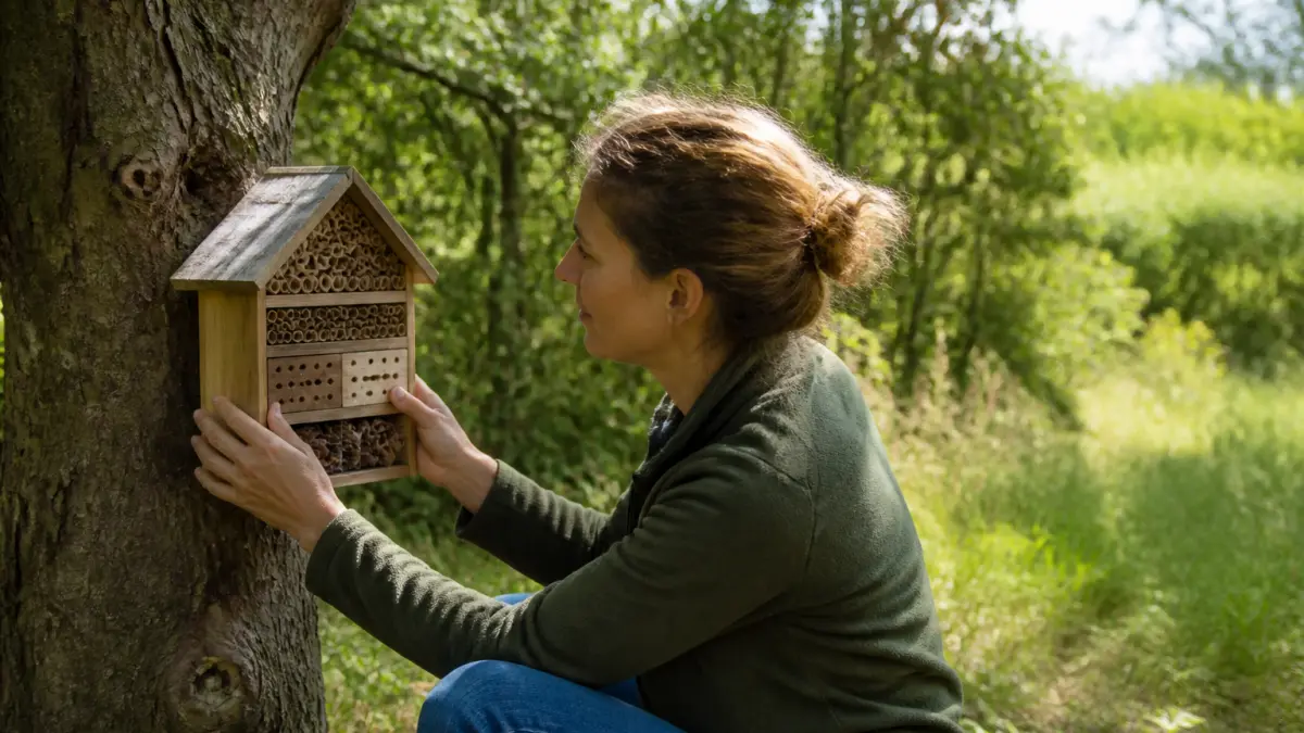 Hôtel à insectes : où l’installer pour attirer les bons auxiliaires