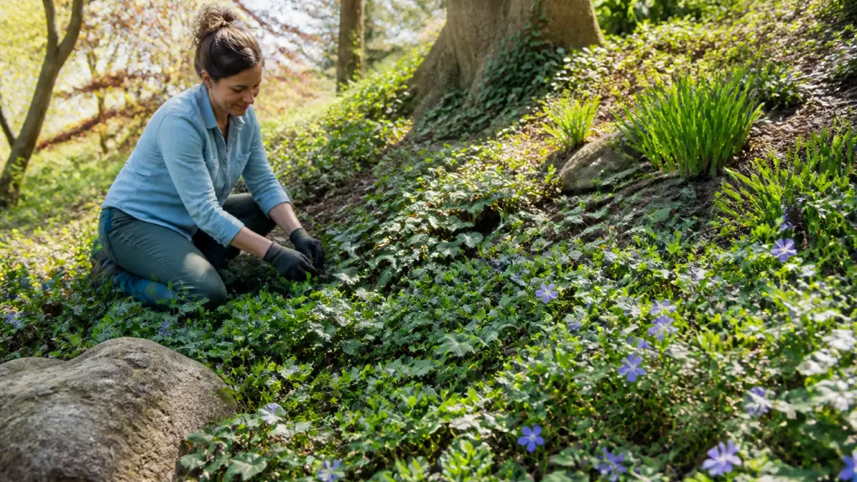 Plantes couvre-sol pour talus : les meilleures options sans entretien