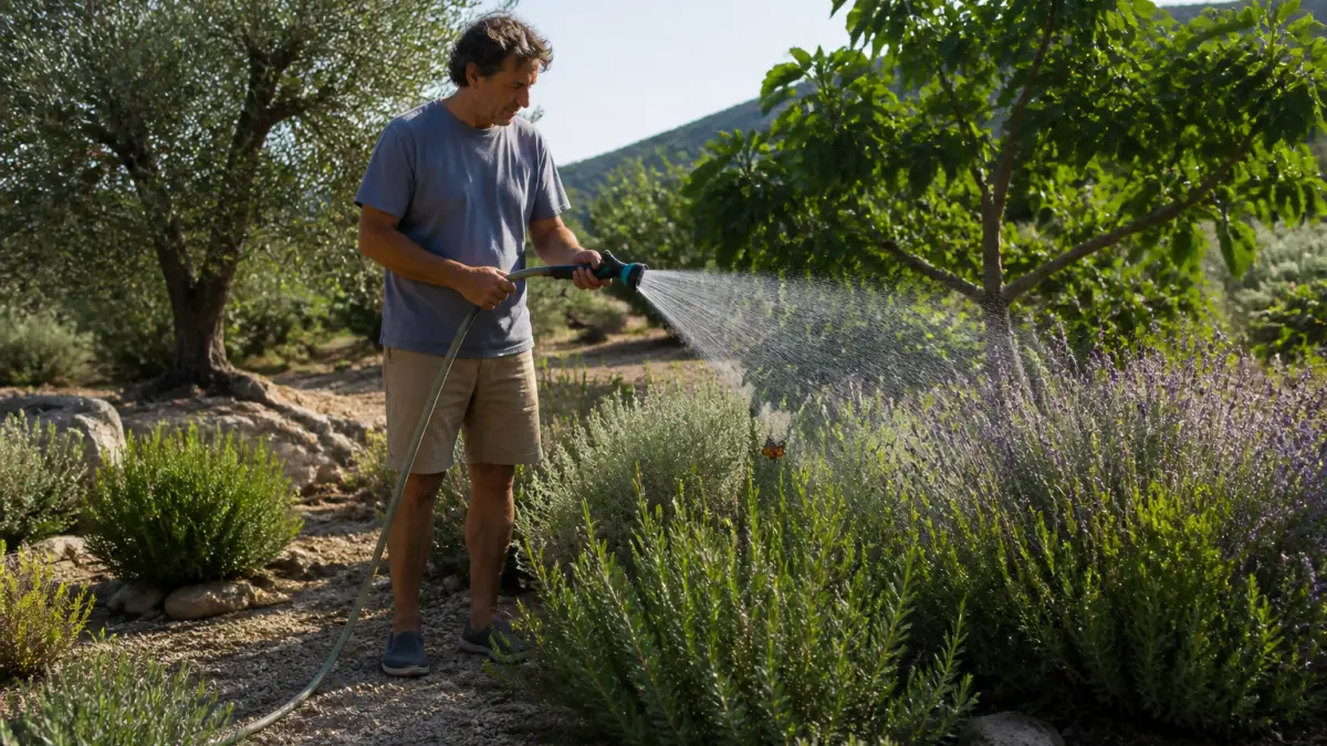 Jardin méditerranéen : plantes, sol et arrosage pour un extérieur résistant