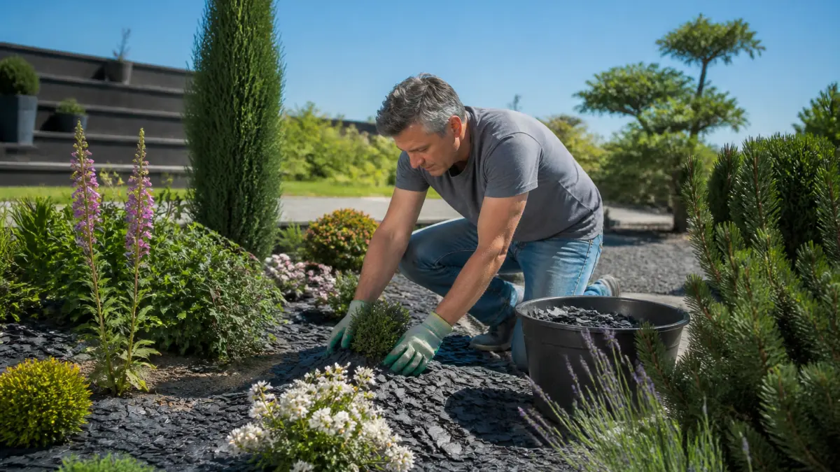 Paillage ardoise : avantages, inconvénients et plantes adaptées