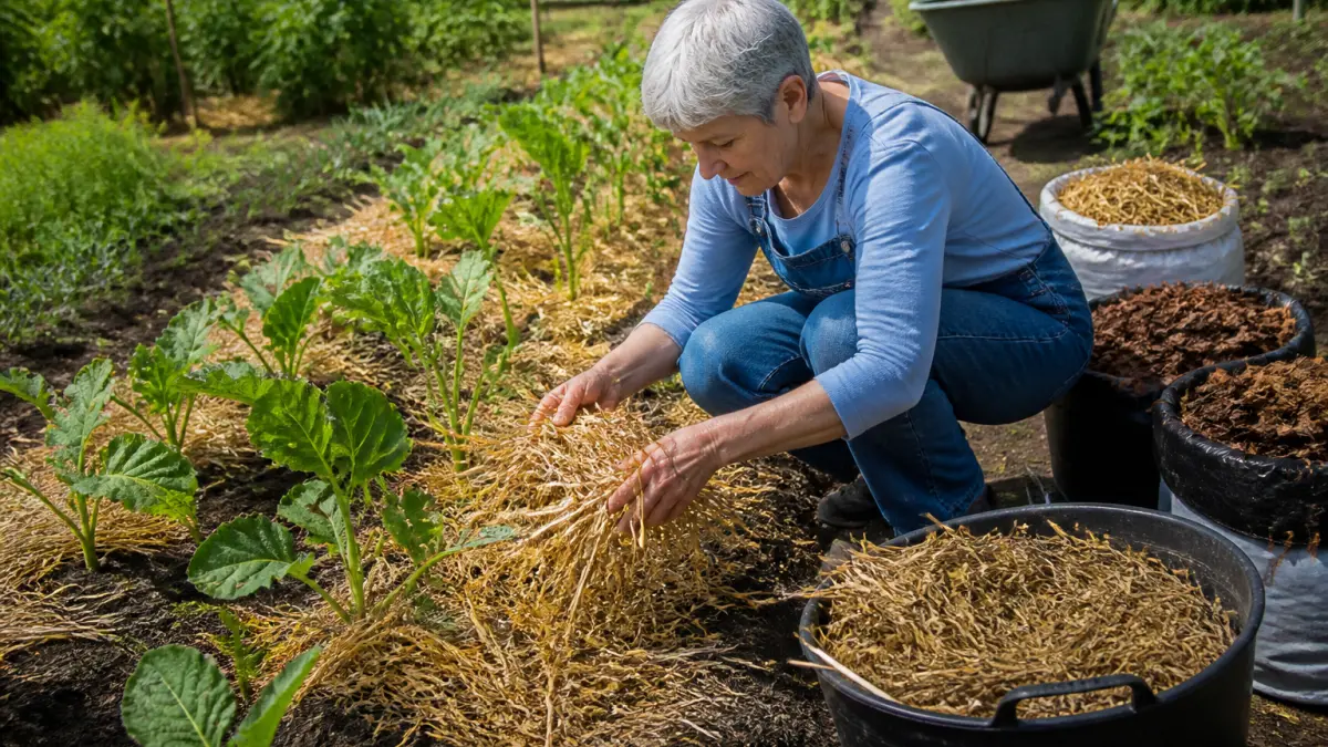 Paillage au potager : quand pailler et avec quel matériau ?