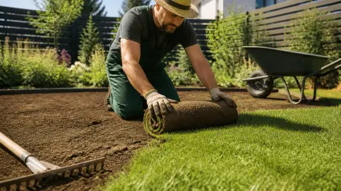 Gazon en rouleau : avantages, pose et erreurs qui coûtent cher