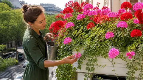 Géranium retombant : les variétés qui créent un effet cascade sur le balcon
