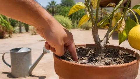 Citronnier en canicule : le bon geste d'arrosage pour éviter la chute des feuilles
