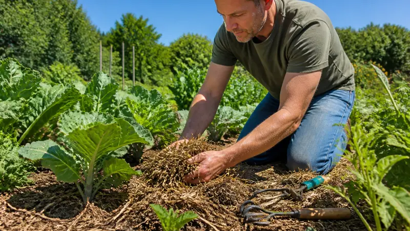 Paillage au potager : quand pailler et avec quel matériau ?