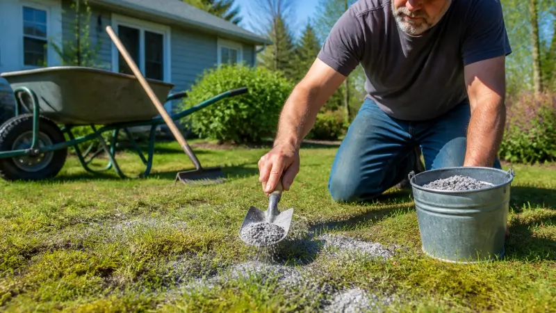 Mousse dans la pelouse : le remède naturel qui fonctionne vraiment