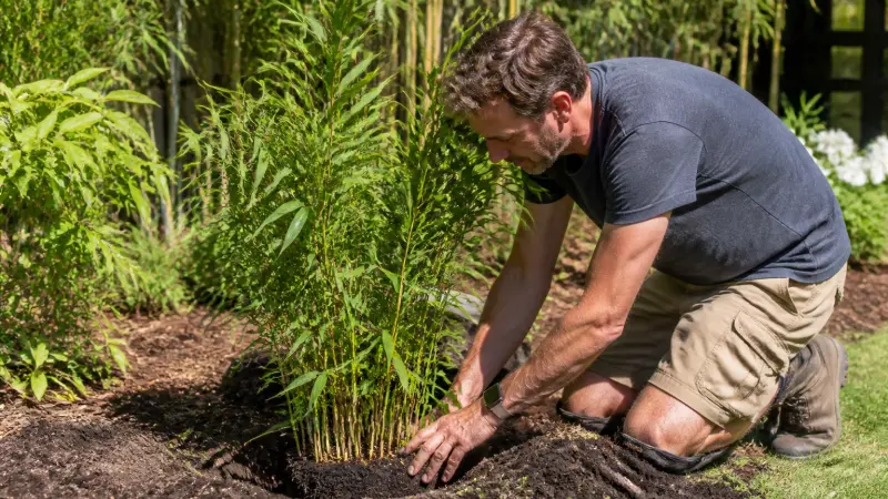 Bambou non traçant : variétés, plantation et erreurs à éviter