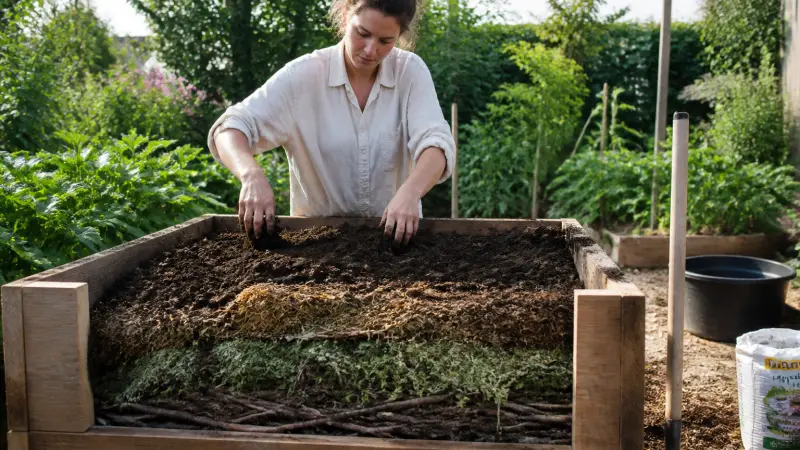 Potager en bac surélevé : installation, terre et drainage