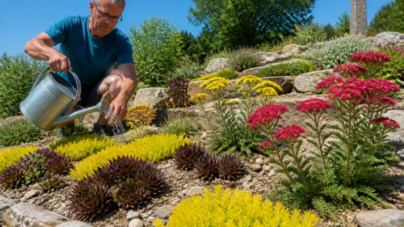Plantes de rocaille plein soleil : les variétés qui résistent au sec