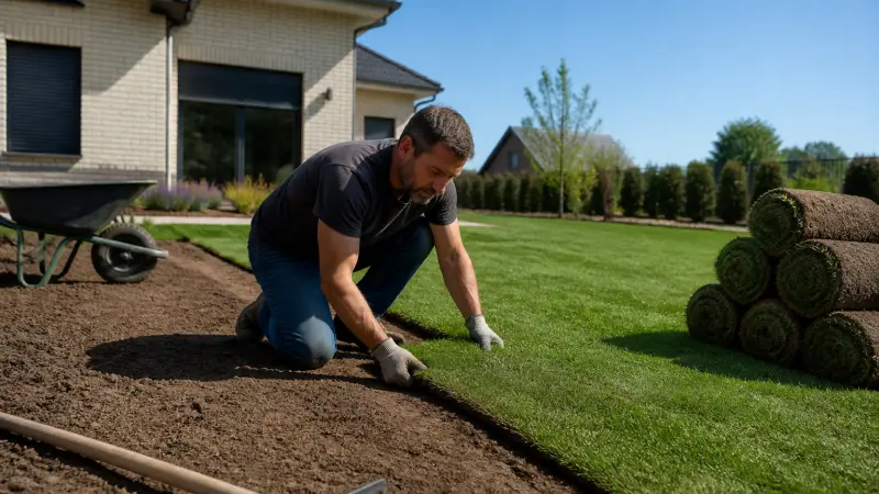 Gazon naturel en rouleau : pour quels jardins est-ce vraiment rentable ?