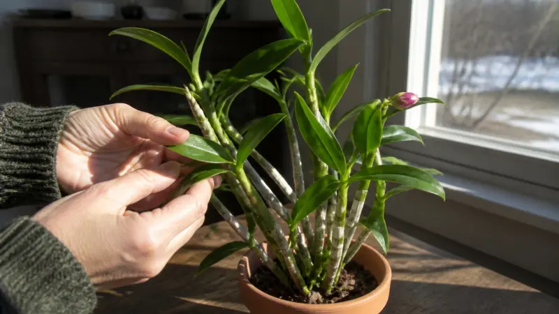Orchidée bambou Dendrobium nobile : l'entretien pour une floraison spectaculaire