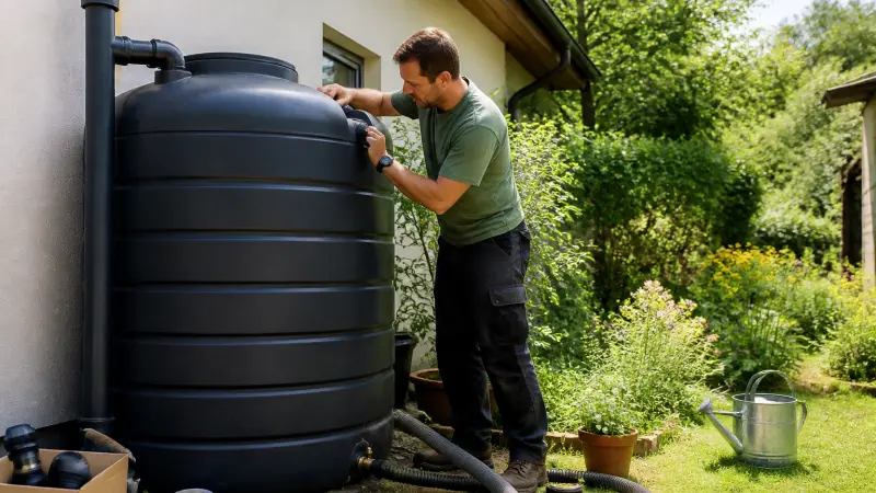 Récupérateur d’eau de pluie 1000 L : comment le choisir et l’installer ?