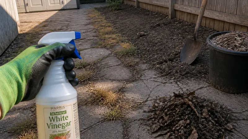 Désherbant maison : pourquoi il peut abîmer votre sol et par quoi le remplacer